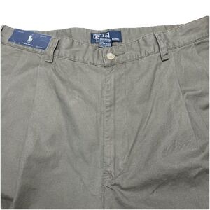 NEW Polo by Ralph Lauren Hammond Pants 34x34 Cuffed Mens Pleated Classic Taupe